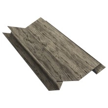 Планка угла внутреннего сложного 135 градусов Блок-хаус новый Grand Line 0,45 Принт Премиум Дымчатый дуб (2м)