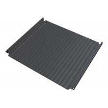 Кликфальц Double Pro Гофр Grand Line 0,45 Drap двухсторонний с пленкой на замках RAL 7024 мокрый асфальт