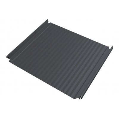 Кликфальц Double Pro Гофр Grand Line 0,45 Drap двухсторонний с пленкой на замках RAL 7024 мокрый асфальт — 843158 Кликфальц Double Pro Гофр Grand Line 0,45 Drap двухсторонний с пленкой на замках RAL 7024 мокрый асфальт — 843158