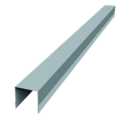 Планка вертикальная обратная для забора жалюзи Палермо Grand Line 0,45 Принт Премиум двухсторонний Серое дерево (2,5м) — 843288