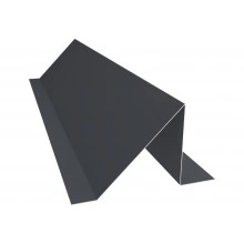 Планка снегозадержания Grand Line 0,45 Drap двухсторонний RAL 7024 мокрый асфальт (2м)