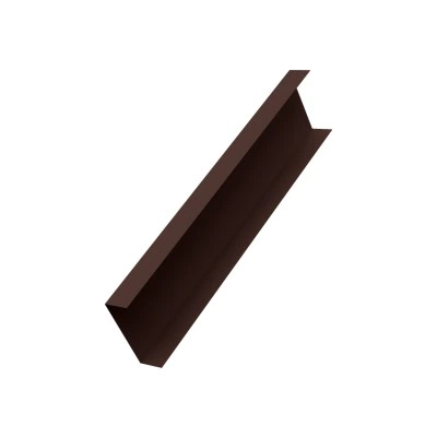 Декоративная накладка к столбу 80х80 для забора жалюзи Grand Line 0,45 Drap двухсторонний RAL 8017 шоколад (1,8м) — 845155