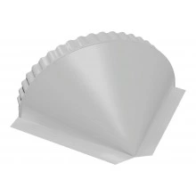 Конусная заглушка конька Grand Line 0,45 Drap ТХ RAL 7047 телегрей 4