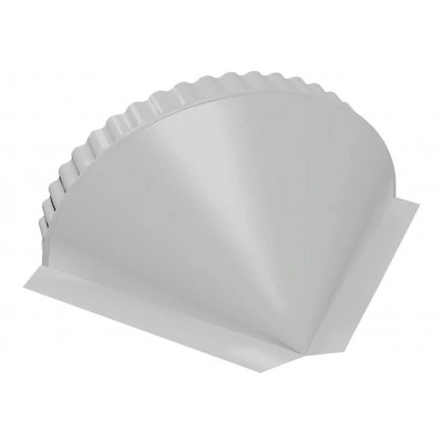 Конусная заглушка конька Grand Line 0,45 Drap ТХ RAL 7047 телегрей 4 — 851530